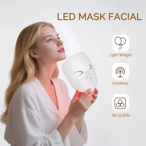 Skin Care Light Therapy Device - Wireless 7-Color LED Face Mask